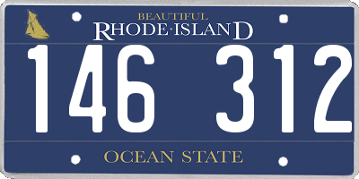 RI license plate 146312