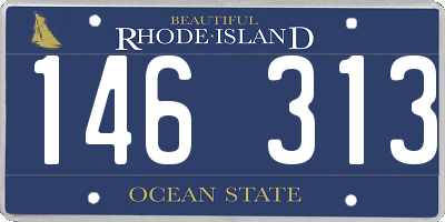 RI license plate 146313