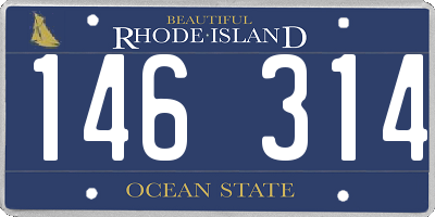 RI license plate 146314