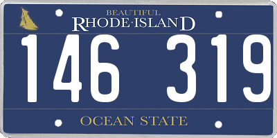 RI license plate 146319
