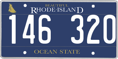 RI license plate 146320