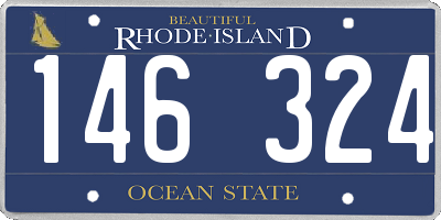 RI license plate 146324