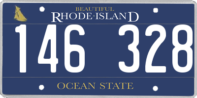 RI license plate 146328