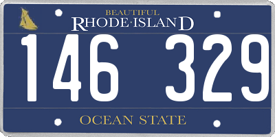 RI license plate 146329