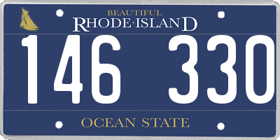 RI license plate 146330