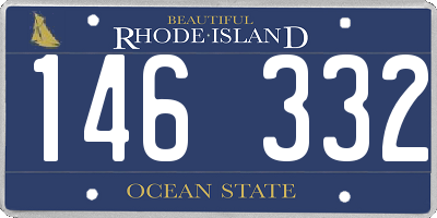 RI license plate 146332