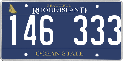 RI license plate 146333