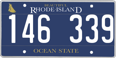 RI license plate 146339