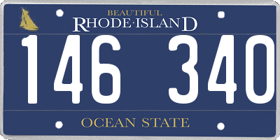 RI license plate 146340