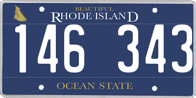 RI license plate 146343