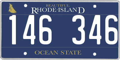 RI license plate 146346
