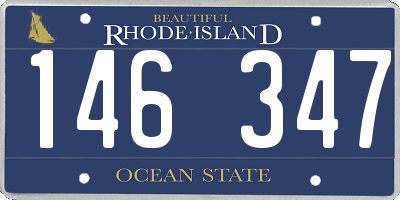 RI license plate 146347