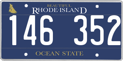 RI license plate 146352