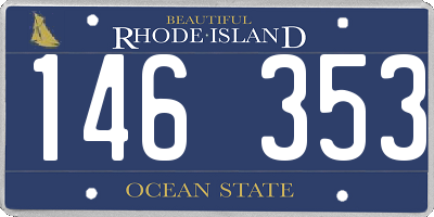 RI license plate 146353