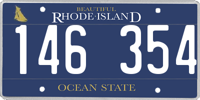 RI license plate 146354