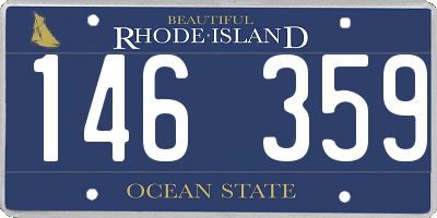 RI license plate 146359