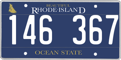 RI license plate 146367