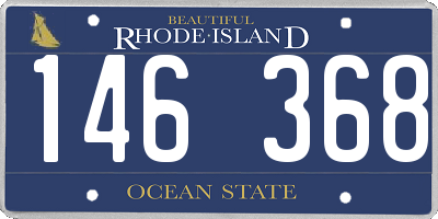 RI license plate 146368
