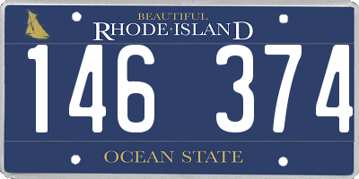 RI license plate 146374