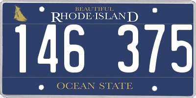 RI license plate 146375