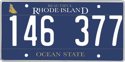 RI license plate 146377