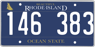 RI license plate 146383