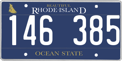 RI license plate 146385