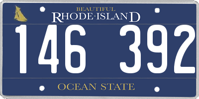 RI license plate 146392