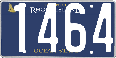 RI license plate 1464