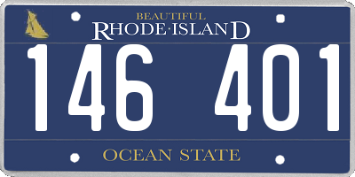 RI license plate 146401