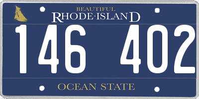 RI license plate 146402