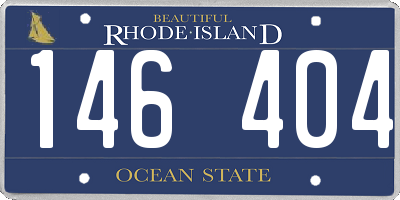 RI license plate 146404