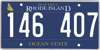 RI license plate 146407