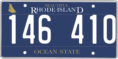 RI license plate 146410