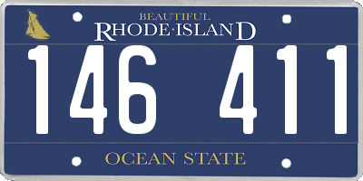 RI license plate 146411