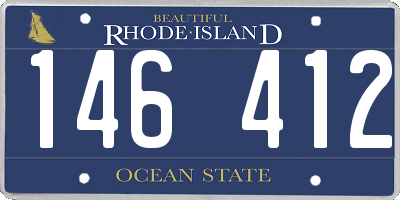 RI license plate 146412