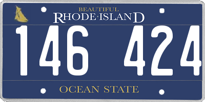 RI license plate 146424