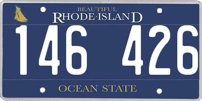 RI license plate 146426