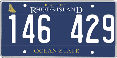 RI license plate 146429