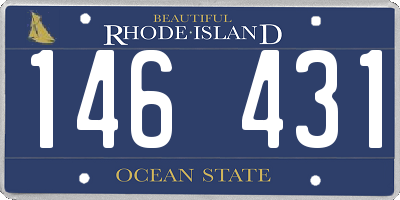 RI license plate 146431