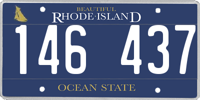 RI license plate 146437