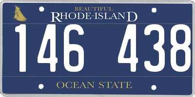 RI license plate 146438