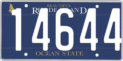 RI license plate 14644