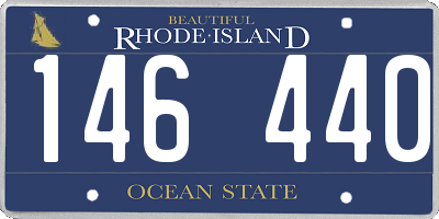 RI license plate 146440