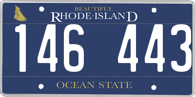RI license plate 146443