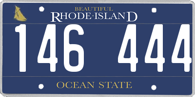 RI license plate 146444