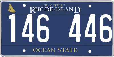 RI license plate 146446