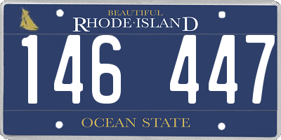 RI license plate 146447