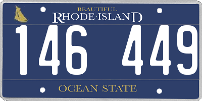 RI license plate 146449