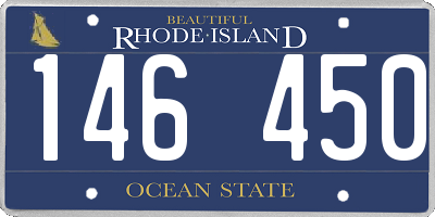 RI license plate 146450